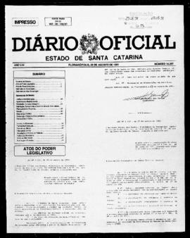 Diário Oficial do Estado de Santa Catarina. Ano 56. N° 14267 de 29/08/1991