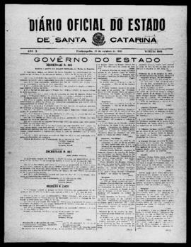Diário Oficial do Estado de Santa Catarina. Ano 10. N° 2605 de 18/10/1943