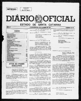 Diário Oficial do Estado de Santa Catarina. Ano 55. N° 14115 de 22/01/1991. Parte 1