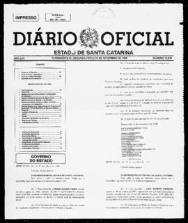 Diário Oficial do Estado de Santa Catarina. Ano 65. N° 16039 de 09/11/1998