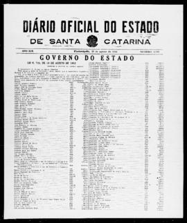 Diário Oficial do Estado de Santa Catarina. Ano 19. N° 4722 de 20/08/1952