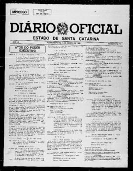 Diário Oficial do Estado de Santa Catarina. Ano 52. N° 12772 de 15/08/1985