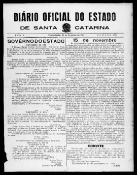 Diário Oficial do Estado de Santa Catarina. Ano 5. N° 1350 de 14/11/1938