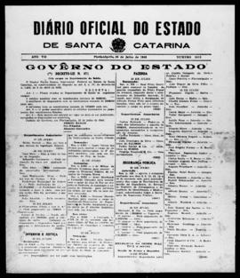 Diário Oficial do Estado de Santa Catarina. Ano 7. N° 1811 de 23/07/1940