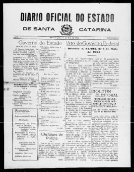 Diário Oficial do Estado de Santa Catarina. Ano 1. N° 56 de 14/05/1934