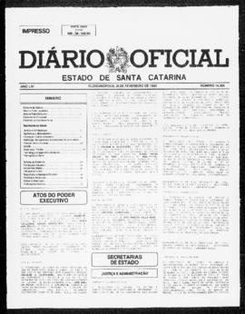 Diário Oficial do Estado de Santa Catarina. Ano 56. N° 14391 de 25/02/1992