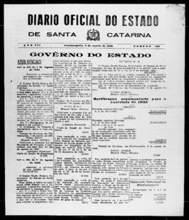 Diário Oficial do Estado de Santa Catarina. Ano 3. N° 706 de 08/08/1936