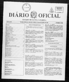 Diário Oficial do Estado de Santa Catarina. Ano 72. N° 17965 de 13/09/2006