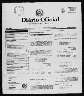 Diário Oficial do Estado de Santa Catarina. Ano 76. N° 18957 de 25/10/2010