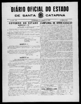 Diário Oficial do Estado de Santa Catarina. Ano 9. N° 2424 de 21/01/1943