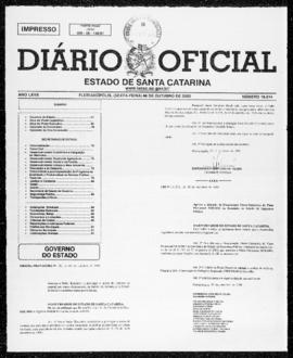 Diário Oficial do Estado de Santa Catarina. Ano 67. N° 16514 de 06/10/2000