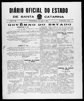 Diário Oficial do Estado de Santa Catarina. Ano 6. N° 1533 de 07/07/1939
