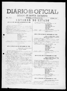 Diário Oficial do Estado de Santa Catarina. Ano 26. N° 6463 de 14/12/1959