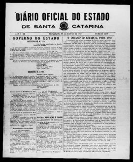 Diário Oficial do Estado de Santa Catarina. Ano 9. N° 2408 de 28/12/1942