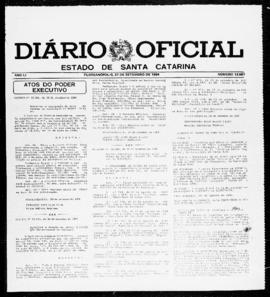 Diário Oficial do Estado de Santa Catarina. Ano 51. N° 12557 de 27/09/1984