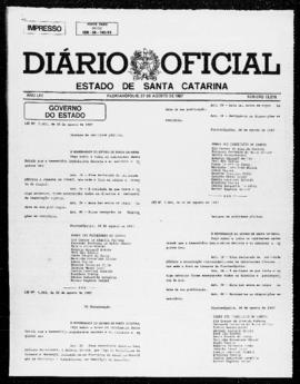 Diário Oficial do Estado de Santa Catarina. Ano 53. N° 13278 de 27/08/1987