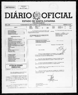 Diário Oficial do Estado de Santa Catarina. Ano 67. N° 16541 de 17/11/2000