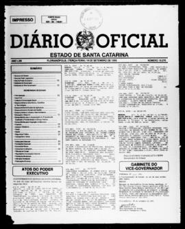 Diário Oficial do Estado de Santa Catarina. Ano 62. N° 15270 de 19/09/1995