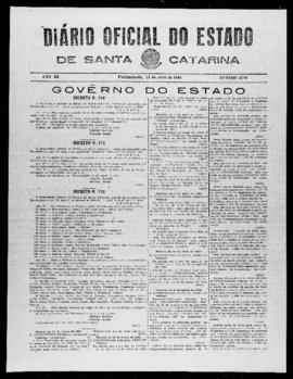 Diário Oficial do Estado de Santa Catarina. Ano 11. N° 2716 de 11/04/1944
