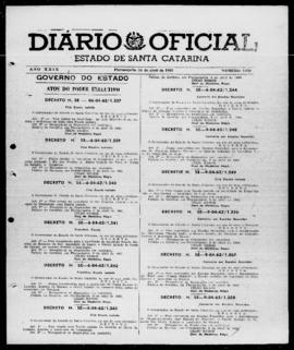 Diário Oficial do Estado de Santa Catarina. Ano 29. N° 7039 de 30/04/1962