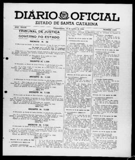 Diário Oficial do Estado de Santa Catarina. Ano 27. N° 6631 de 29/08/1960