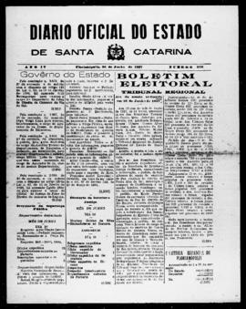 Diário Oficial do Estado de Santa Catarina. Ano 4. N° 958 de 30/06/1937