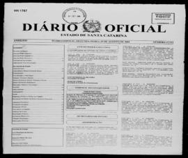 Diário Oficial do Estado de Santa Catarina. Ano 71. N° 17711 de 29/08/2005
