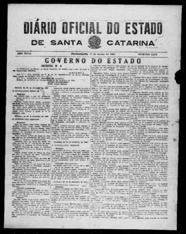 Diário Oficial do Estado de Santa Catarina. Ano 18. N° 4370 de 01/03/1951
