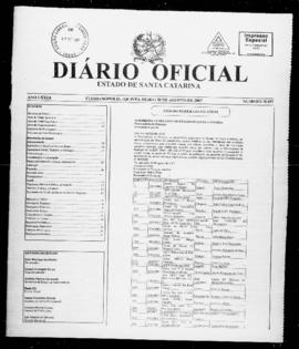 Diário Oficial do Estado de Santa Catarina. Ano 73. N° 18197 de 30/08/2007