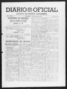 Diário Oficial do Estado de Santa Catarina. Ano 25. N° 6192 de 20/10/1958