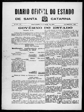 Diário Oficial do Estado de Santa Catarina. Ano 4. N° 993 de 11/08/1937