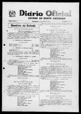 Diário Oficial do Estado de Santa Catarina. Ano 30. N° 7353 de 13/08/1963
