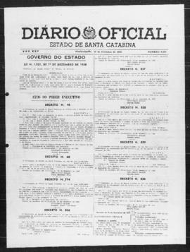 Diário Oficial do Estado de Santa Catarina. Ano 25. N° 6237 de 30/12/1958