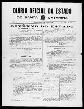 Diário Oficial do Estado de Santa Catarina. Ano 5. N° 1278 de 13/08/1938
