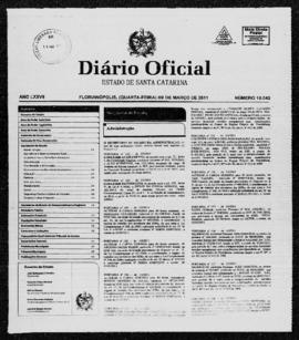 Diário Oficial do Estado de Santa Catarina. Ano 76. N° 19043 de 09/03/2011