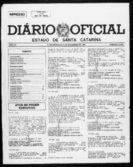 Diário Oficial do Estado de Santa Catarina. Ano 56. N° 14312 de 01/11/1991