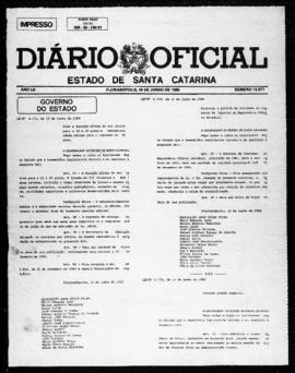 Diário Oficial do Estado de Santa Catarina. Ano 53. N° 12977 de 16/06/1986