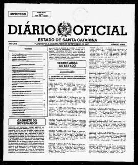 Diário Oficial do Estado de Santa Catarina. Ano 63. N° 15610 de 05/02/1997