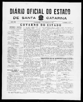 Diário Oficial do Estado de Santa Catarina. Ano 20. N° 5010 de 27/10/1953