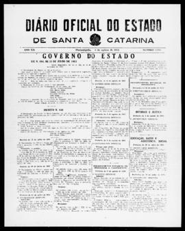 Diário Oficial do Estado de Santa Catarina. Ano 20. N° 4953 de 06/08/1953