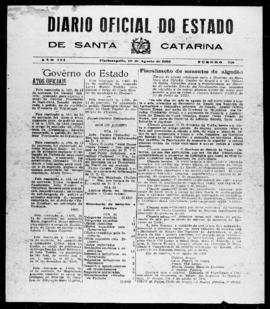 Diário Oficial do Estado de Santa Catarina. Ano 3. N° 716 de 20/08/1936