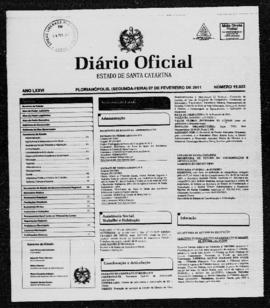 Diário Oficial do Estado de Santa Catarina. Ano 76. N° 19023 de 07/02/2011