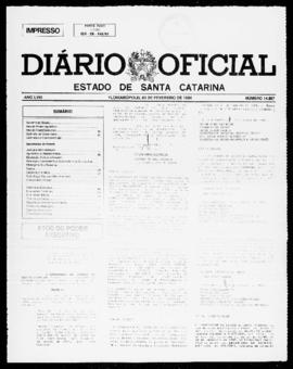 Diário Oficial do Estado de Santa Catarina. Ano 58. N° 14867 de 03/02/1994
