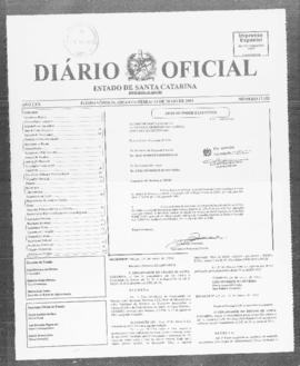 Diário Oficial do Estado de Santa Catarina. Ano 70. N° 17152 de 14/05/2003