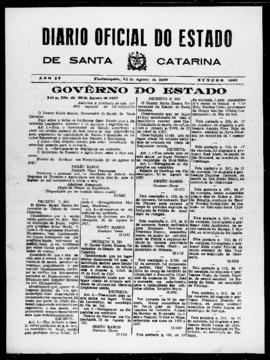 Diário Oficial do Estado de Santa Catarina. Ano 4. N° 1003 de 24/08/1937