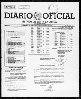 Diário Oficial do Estado de Santa Catarina. Ano 67. N° 16513 de 05/10/2000
