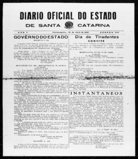 Diário Oficial do Estado de Santa Catarina. Ano 5. N° 1187 de 20/04/1938