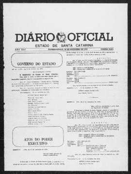 Diário Oficial do Estado de Santa Catarina. Ano 41. N° 10613 de 19/11/1976