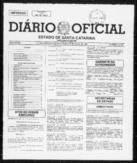 Diário Oficial do Estado de Santa Catarina. Ano 68. N° 16652 de 03/05/2001