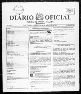 Diário Oficial do Estado de Santa Catarina. Ano 71. N° 17534 de 09/12/2004